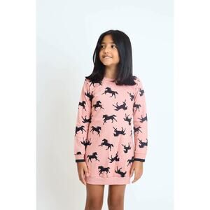 Sweater Pink  and Black Dress size 10